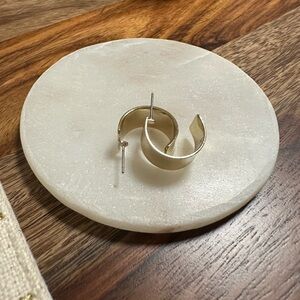 Chunky gold tone earrings